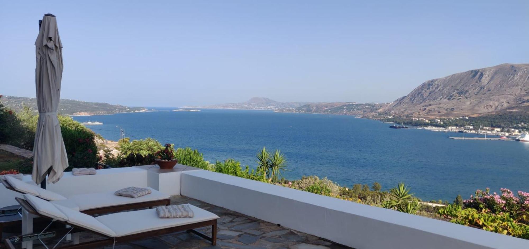 Panoramic Seaview Holiday House Soúda Eksteriør bilde