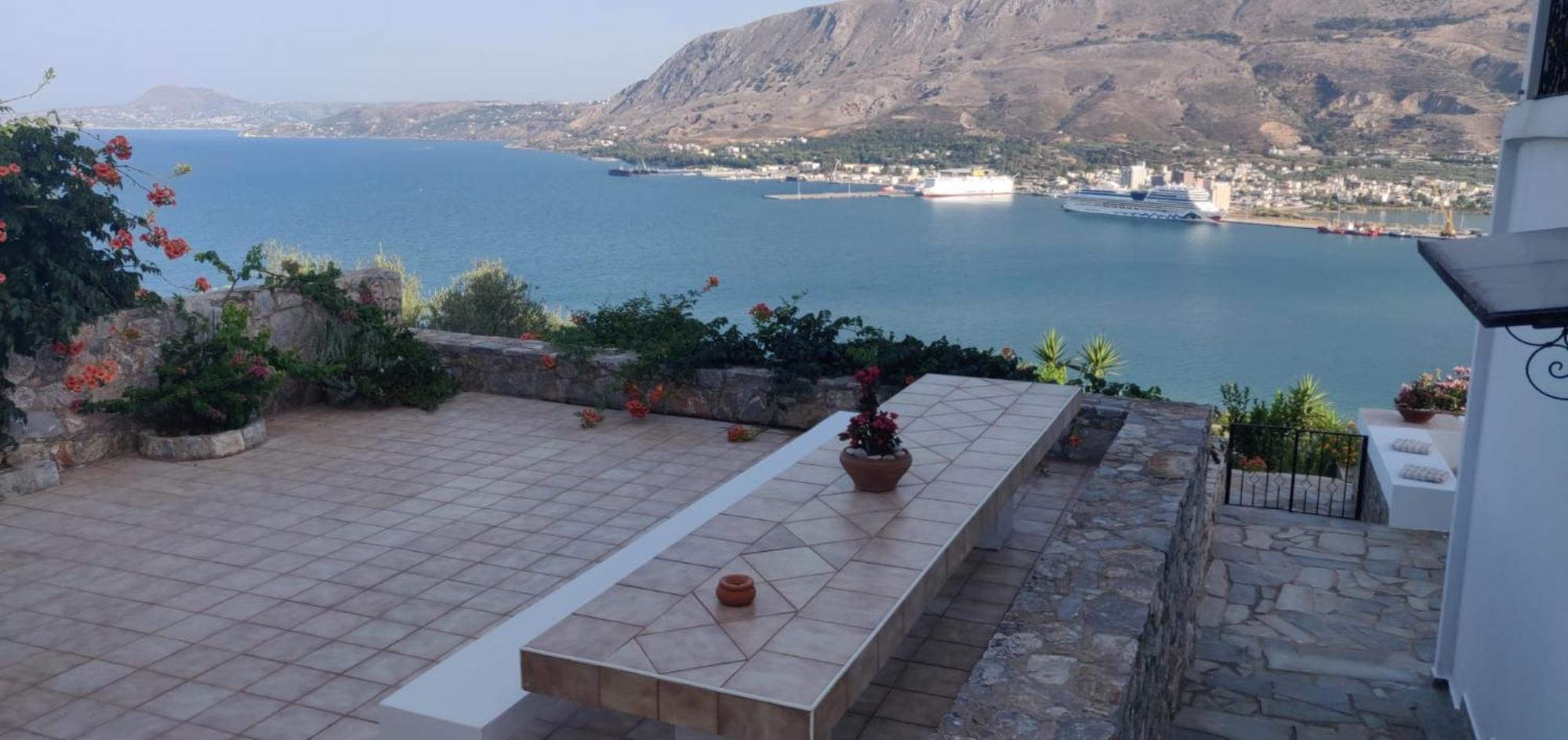 Panoramic Seaview Holiday House Soúda Eksteriør bilde