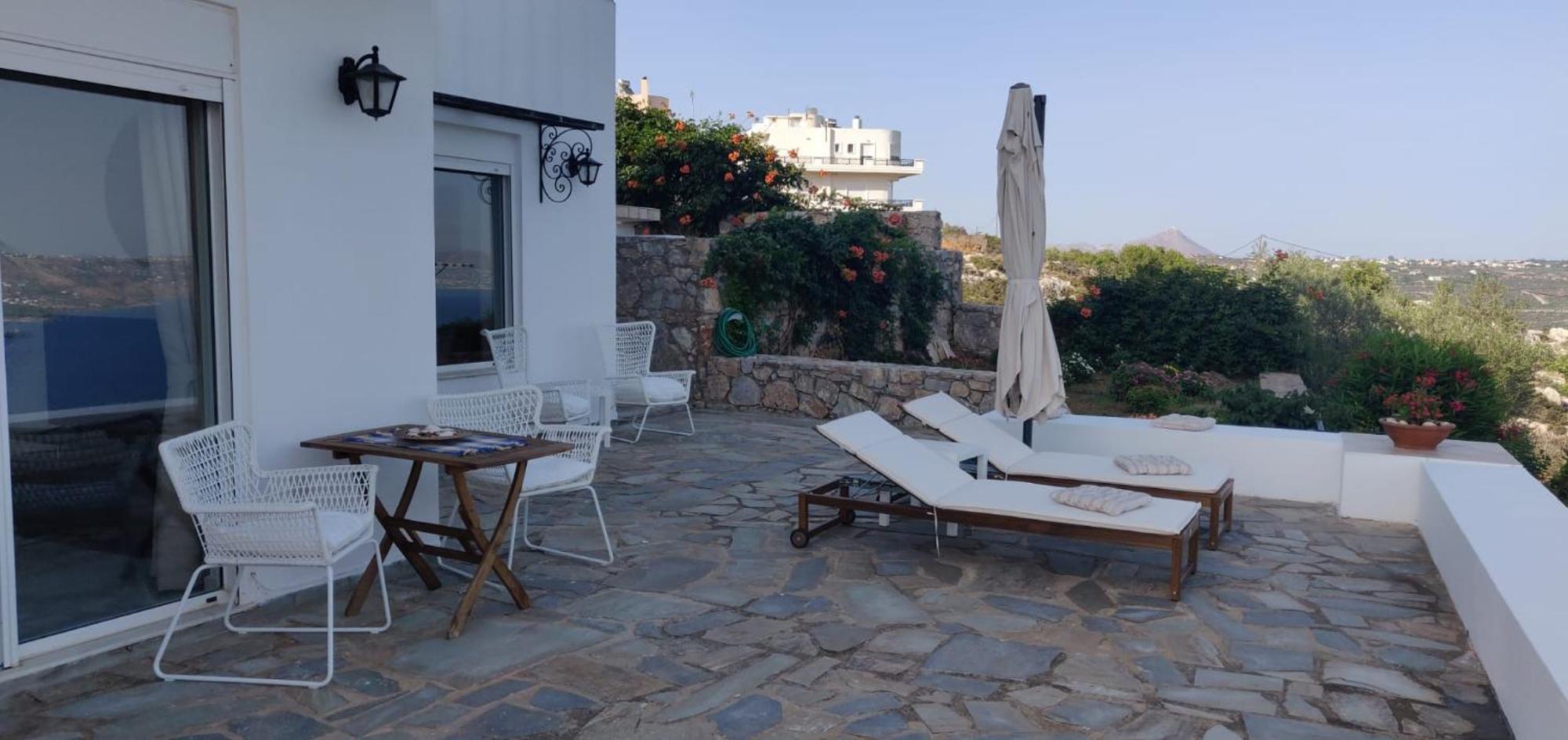 Panoramic Seaview Holiday House Soúda Eksteriør bilde