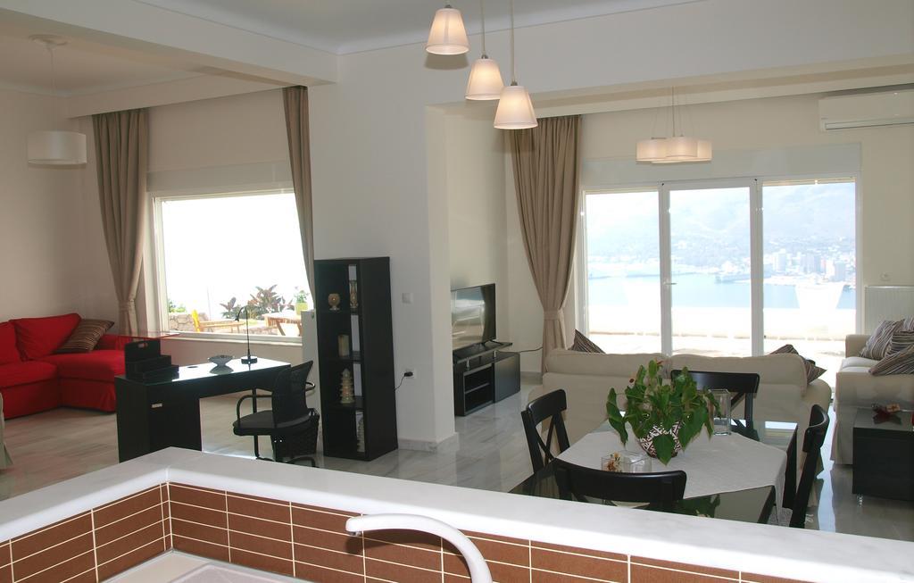 Panoramic Seaview Holiday House Soúda Eksteriør bilde