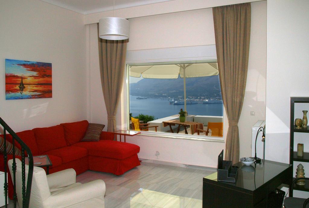 Panoramic Seaview Holiday House Soúda Eksteriør bilde